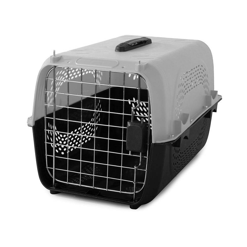 Transporter dla Psa, Kota lub Królika – Klatka Solidna 48x30x32cm Szara